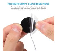 BUGUUYO 10 pièces Electrode Pads Round For Ems Muscle Stimulation Self-adhesive Silicone Massage Pads For Body Relaxation And Electrode Replacement