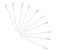 BUGUUYO 10 pièces Embouts de Branches Lunettes Métal Fins Protection Anti-dérapante Transparente Confort et Flexibilité pour Branches Fines Adapté Aux Soleil Kit de Réparation Pratique