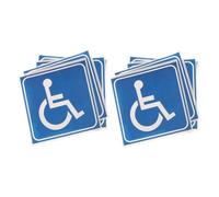 BUGUUYO 10 pièces Lot de Autocollants Handicapés Imperméables pour Salle de Bain et Équipements Stickers Accessibilité Faciles à Appliquer