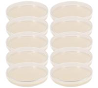 BUGUUYO 10 pièces Lot de Boîtes de Pétri avec Agar Prêtes à Emploi Portables pour Projets Scolaires et Recherche Scientifique