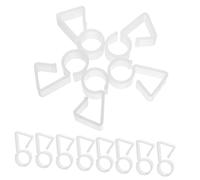 BUGUUYO 100 Crochets De Suspension En Plastique Transparent Pour LumièRes DéCoratives Accessoires Pratiques Pour NoëL Halloween FêTes ExtéRieures Cintres Lumineux RéUtilisables Et Faciles À Installer