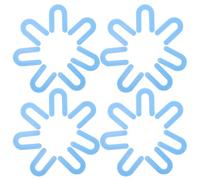 BUGUUYO 100 Croisillons de Nivellement de Carrelage de U 1/16 Pouce Bleu Outils de Nivellement pour Joints de Carrelage Piscine Entretoises Plastiques Réutilisables pour Pose de Sol