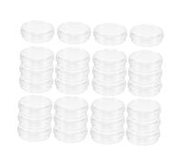 BUGUUYO 100 Pièces Lot de Boîtes de Pétri Transparentes Plats Plastique pour Culture Cellulaire Laboratoire Observation Facile pour Microbiologie et Projets Scientifiques
