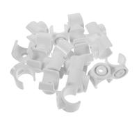 BUGUUYO 100 pièces U-shape PVC Pipe Clamps Cushioned Insulated Supports For Water Pipes Electrical Conduits And Heating Systems