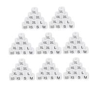 BUGUUYO 100pièces Marqueurs pour Cintres Plastique avec Code Couleur Étiquettes pour Organisation De Garde-Robe Et Magasin XXS Chaque