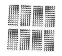 BUGUUYO 1100pièces Marqueurs Réfléchissants à Haute Réflectivité pour Numérisation Points De Repère pour Scanner Optique Autocollants Réutilisables pour Architecture Et Conception