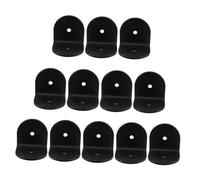 BUGUUYO 12 Pièces Équerres Nylon Forme Résistantes pour Cloisons de Toilettes et Étagères de Meubles Installation Rapide Sans Outils Supports Petites Étagères et Renforts