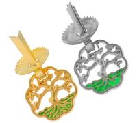 BUGUUYO 12 Pièces Medallion Ring Pulls For Keepsake Boxes And Canister Lid Handles Mini Decorative Drawer Knobs In Ornate Tree Of Life Hardware For Wood Glass Lids