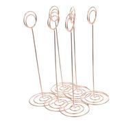 BUGUUYO 12 Pièces Porte-Cartes de Table Métal Supports Numéro Mariage et Porte-Photos Compacts et Solides pour Cartes Notes et Photos