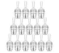 BUGUUYO 15 Pièces Tube de Gloss à Lèvres en Plastique Réutilisable de Pot de Miel, Rechargeable, pour Voyage et Échantillons Commerciaux