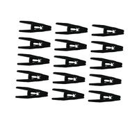 BUGUUYO 15pièces Clips De Vêtements Non-glissants pour Lavage Pinces Pratiques pour Chaussettes Soutiens- Et Linge Résistantes Au Vent Idéales pour Maison Noir