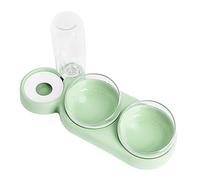 BUGUUYO 1ensemble Gamelle Surélevée pour Chats avec Double Bol Récipient Anti-Renversement pour Nourriture Et Eau Design Ergonomique pour du Cou Matériaux Et Faciles à Nettoyer Pours