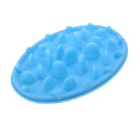 BUGUUYO 1pièce Gamelle Antidérapante Silicone pour Animaux Bol De Nourriture Lente pour Chiens Et Chiots Bleu Grand Réduit Le Risque De Gonflement Vomissements