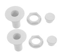 BUGUUYO 2 Ensembles Accessoires de drainage du congélateur congelateur accessoires de réfrigérateur bouchon vidange White