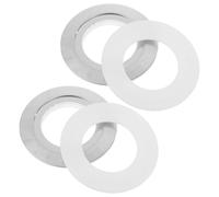 BUGUUYO 2 Ensembles Kit de Conversion Double Chasse pour Bouton de Toilette Plaque Adaptatrice à Installation Facile Action Stable Rechange pour Réservoir