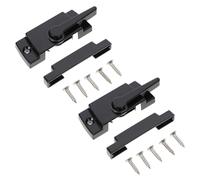 BUGUUYO 2 Ensembles Lot de Serrures à Loquet Coulissant pour Fenêtres Verrou de Sécurité Robuste Anti-effraction pour Fenêtres à Glissière Protection Garçon Fille et Animaux Installation