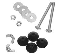BUGUUYO 2 Ensembles Stainless Steel Toilet Tank Bolts With Washers Leakproof Seal Split Design For Easy Installation Compatible Fixing Screws Replacement Kit For Toilet Seat And Bowl