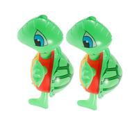 BUGUUYO 2 pièces Ballon Tortue Gonflable Décoration de Fête Aquatique Gonflable Compact pour Piscine Plage et Camping Design Réaliste et