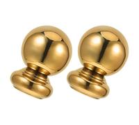 BUGUUYO 2 Pièces Boule de Finition Acier Inoxydable Embouts Décoratifs pour Rampes Escalier Poteaux de Lit et Drapeaux Finition Dorée Installation Facile sans Vis Ni Colle Résistante