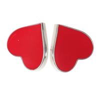 BUGUUYO 2 Pièces Broche Cœur Rouge en Cuivre pour Femmes, Style Romantique