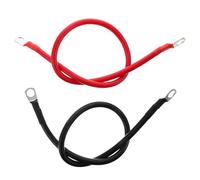 BUGUUYO 2 pièces Câble Batterie Mm² avec Cosses à Œillets pour Connexion Parallèle et Série Résistance Aux Températures Extrêmes Isolé par Gaine Thermorétractable Adapté pour Démarrage