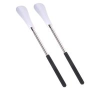 BUGUUYO 2 Pièces Chausse-pied Télescopique Long Manche Réglable Réglable | Chausse Pieds Long Manche, Chausse-pieds en Métal, pour Bottes et Chaussures, Poignée Ajustable
