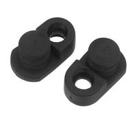 BUGUUYO 2 Pièces Colle d'introduction porte couvercle d'interrupteur de porte couverture de commutateur de voiture protecteur anti-collision caoutchouc Noir