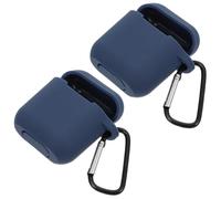 BUGUUYO 2 pièces Coque Silicone Étui Protecteur Étanche Compatible Casque sans Fil Portable et Léger avec Mousqueton Protection Antichoc pour Boîte Écouteurs sans Fil Lot