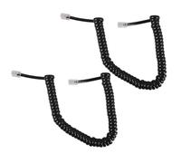BUGUUYO 2 Pièces Cordon Téléphonique Spiralé Noir Câble de Combiné pour Téléphone Fixe Résistant et Facile à Installer Compatible avec Lignes Terrestres