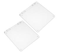 BUGUUYO 2 Pièces Couvercle de en Plastique Thermostat Filaire pour Installation Facile, Accès Précis, Adapté la Décoration Intérieure Maison