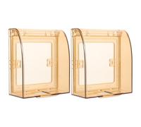 BUGUUYO 2 pièces Couvercles de Prises Électriques Transparente pour Garçon Fille Protection Sécurité Garçon Fille Cache Prises Facile à Installer Lot de Protection Murale Interrupteur