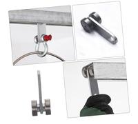 BUGUUYO 2 pièces Double Roulement Galet Porte Coulissante Chariot Acier Renforcé pour Portes Placard Roulettes Résistantes avec Capacité de Charge Élevée Compatible Rails Usage Polyvalent