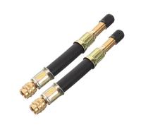 BUGUUYO 2 pièces Extension de Valve Pneu Étanche pour Voiture et Moto Adaptateur Prolongateur Tige de Soupape Fiable et Facile à Installer Accessoire Gonflage Double Pneu sans Fuite