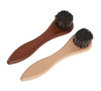 BUGUUYO 2 Pièces Hamster Bath Brush Set With Soft Horsehair Bristles Gentle Wooden Handle Pet Grooming Scrubber For Small Animals Ergonomic Quick Bath Brush For Hamsters And Guinea Pigs