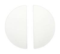 BUGUUYO 2 pièces Lentilles Optiques Semi-circulaires Verre Accessoires Pédagogiques pour Enseignement Physique Démonstration des Principes Lumière