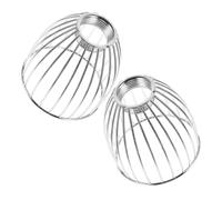 BUGUUYO 2 Pièces Mini Metal Bird Cage Pendant Light Shade With Drum Iron Art Design Vintage Industrial Lampshade For Bulbs Space Saving Bedroom And Dining Ceiling Fixture