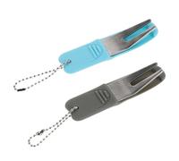 BUGUUYO 2 Pièces Outils de Réparation Divot Golf Fourchettes Alliage Multifonctions pour Réparation Pelouse et Marqueur Balle Accessoires Golf pour Hommes