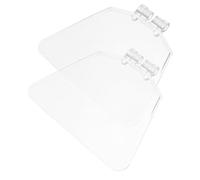 BUGUUYO 2 pièces Protection pour Meuleuse Établi Plastique Transparent Garde Sécurité Banc Accessoire Remplacement Bouclier Anti-éclats et Fiable pour Atelier