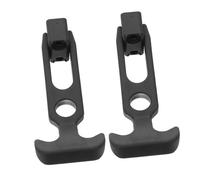BUGUUYO 2 Pièces Rubber T Handle Draw Latch Adjustable Locking Buckle Shock Absorbing Weatherproof For Tool Boxes Golf Cart Engineering Equipment