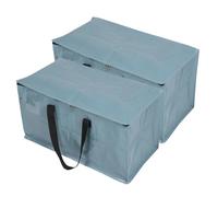 BUGUUYO 2 Pièces Sacs de Rangement Extra Larges Réutilisables Poignées Zippers pour Voyage Organisation pour Vêtements