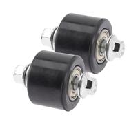 BUGUUYO 2 pièces Tendeur de Chaîne Moto Roue Guide Antidérapante pour Usage Hors-Piste Galet de Tension Robuste pour Maintien et Alignement Chaîne