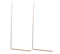 BUGUUYO 2 Pièces Tiges de Radiesthésie Cuivre Lot de Baguettes Légères et pour Divination Détection Deau Chasse Aux Esprits et Recherche Énergétique