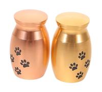 BUGUUYO 2 Pièces Urne Funéraire pour Animaux avec Motif Patte Boîte Souvenir pour Cendres de Chat et Chien Urne Commémorative Décorative pour Mémoire et Rangement des Souvenirs