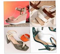 BUGUUYO 20 Pièces Étagère à Chaussures Transparente Civière à Chaussures Présentoir De Vente Au Détail Clair Acrylique