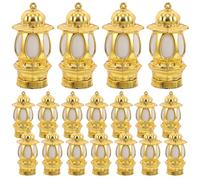 BUGUUYO 20 Pièces Mini Lanterns Dorées pour Décoration de Maison de Poupée Lanternes Suspendues Artisanales pour Noël Accessoires de Décor Vintage pour Tables et Centres de Table