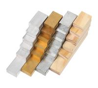 BUGUUYO 24 Pièces Bloc De Densité De Matériau Bloc Dense Pour Les Expériences Au Collège Des Écoles Primaires Cuivre Fer Aluminium Bois