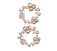 BUGUUYO 2Pcs Clips à Chaussures Chic en Alliage et Cristaux Doré, Boucles Décoratives pour Escarpins de Cérémonie, Accessoires Élégants et Faciles à Fixer