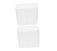 BUGUUYO 2pièces Boîtes De Rangement pour Cotons Démaquillants Manucure Transparentes Organisateurs Accessoires Nail Art pour Salon Et Usage Domestique