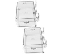 BUGUUYO 2pièces Feeder Reptile Distributeur Eau Nourriture pour Reptiles avec Ventouse Accessoire Pratique pour Lézards Tortues Et Animaux à