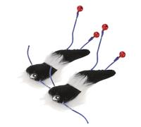 BUGUUYO 2pièces Jouet pour Chat Fourmi Peluche Jouet Clochette Interactif Lot de Jeux Amusants pour Chat